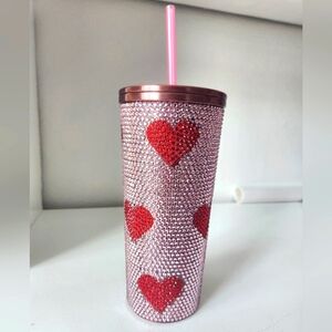Hydrapeak Classic Journey 25oz Limited Edition Tumbler Bling Red Hearts NWOT